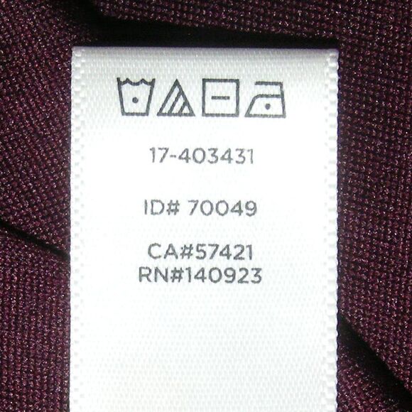LOFT Dress, S, Maroon/Burgundy, Crosshatch, Clingy, Gathered Hip - Picture 13 of 13
